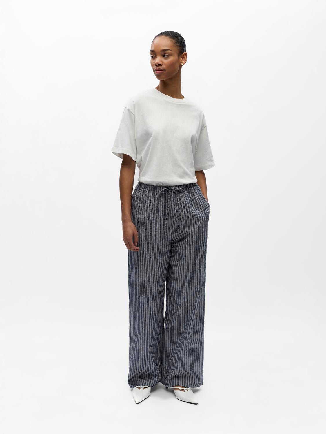 OBJLUNIA Trousers - Dark Denim - VERO MODA & VILA Bergvik